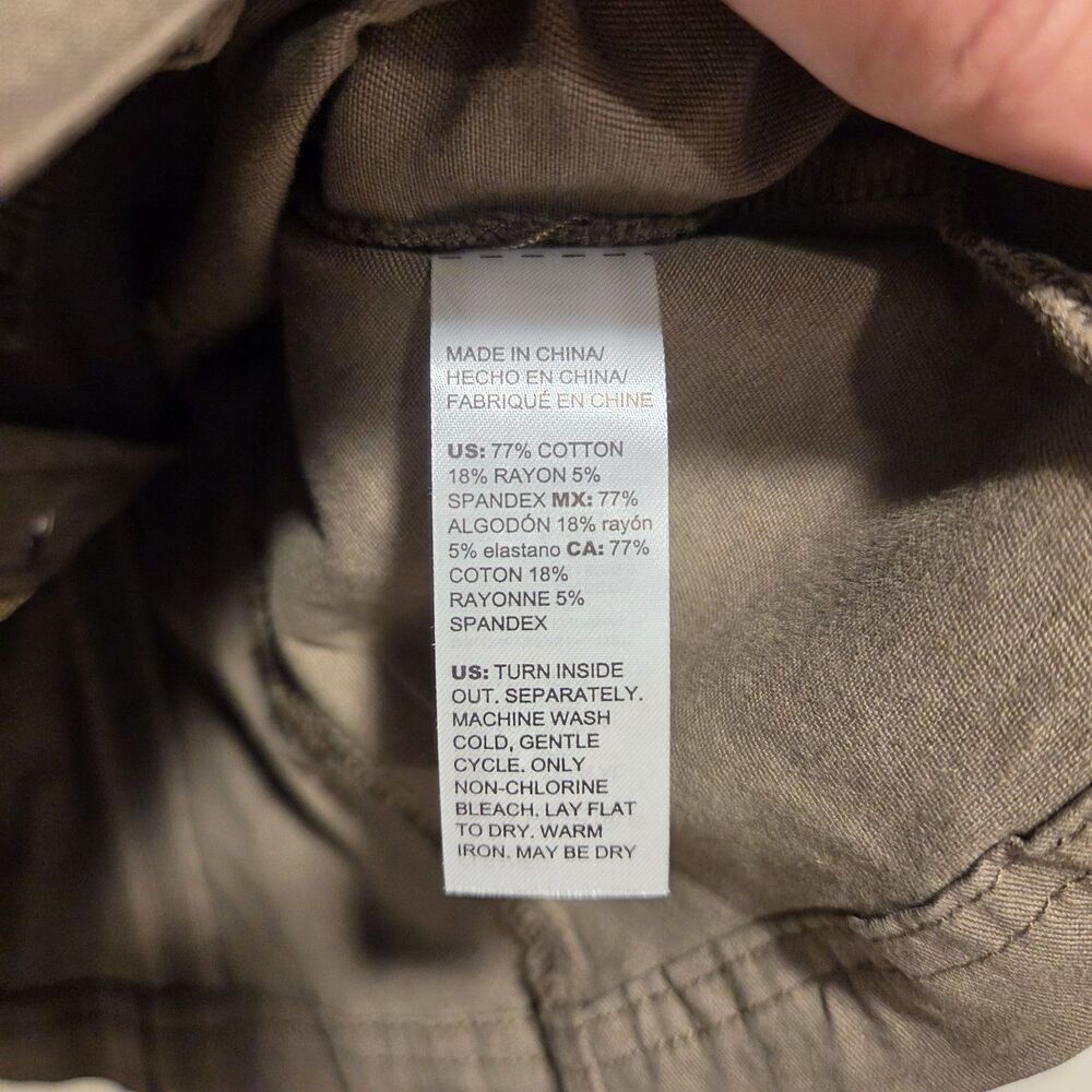 White House Black Market Casual Utility Jacket Sz 4 Olive Green Short Sleeve New - Picture 8 of 11